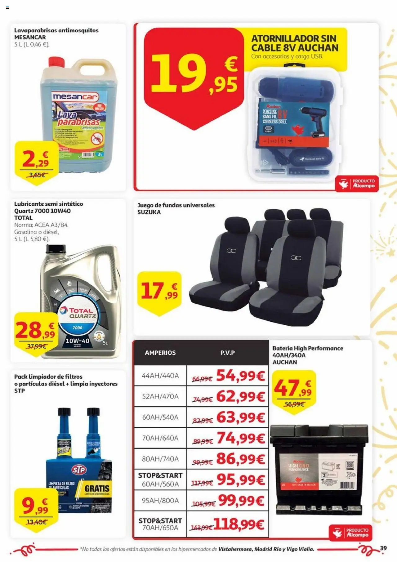 Alcampo - Aniversario │ válido desde el 03.06.2025 | Página: 39 | Productos: Noodles αυγού, Cable, Batería