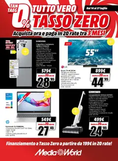 Anteprima del volantino Media World Tasso Zero catalogo valido a partire dal 14.07.2025