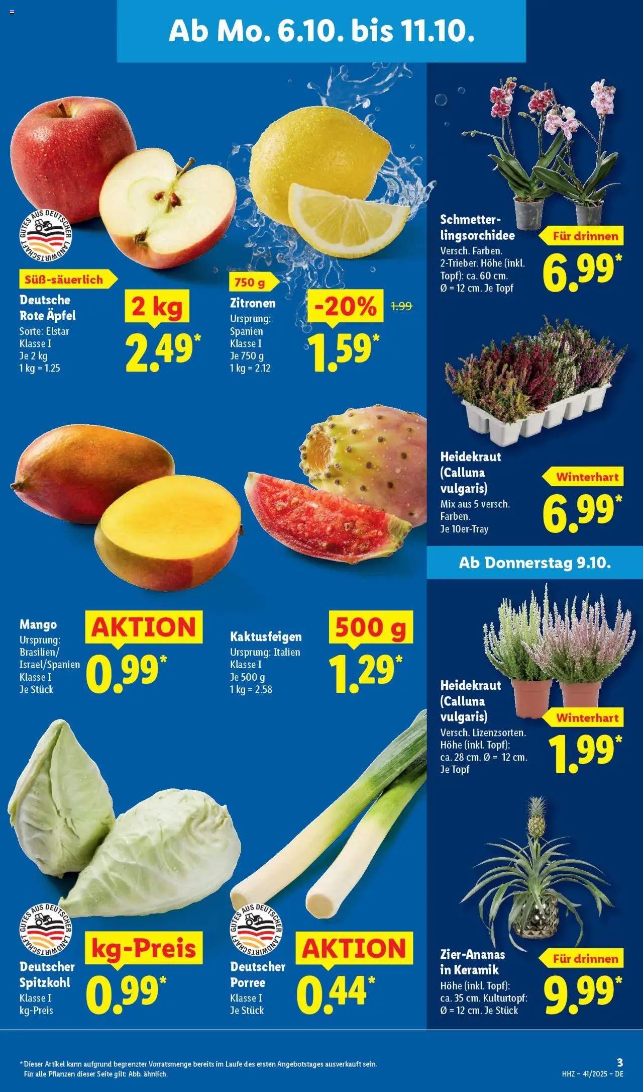 Lidl Prospekt Gedern – gültig ab 06.10.2025 | Seite: 5 | Produkte: Äpfel, Mango, Zitronen