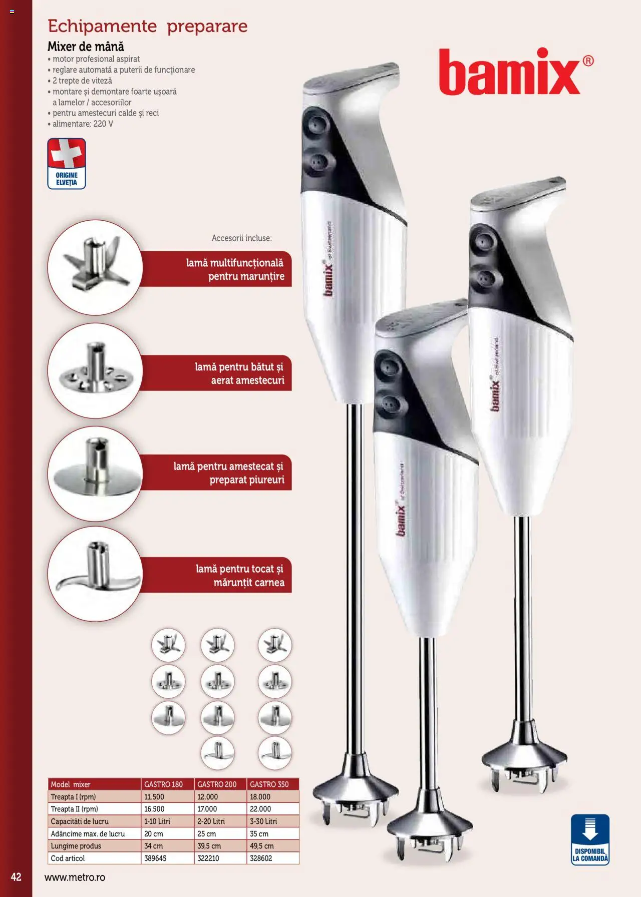Noul catalog Metro – valabil de la 17.09.2025 | Pagină: 42 | Produse: Mixer