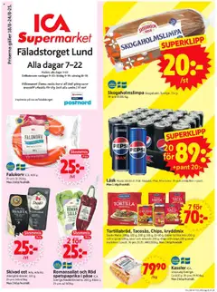 ICA Supermarket - Lund - Förhandsvisning av reklamblad från butik ICA Supermarket aktuell från 18.08.2025