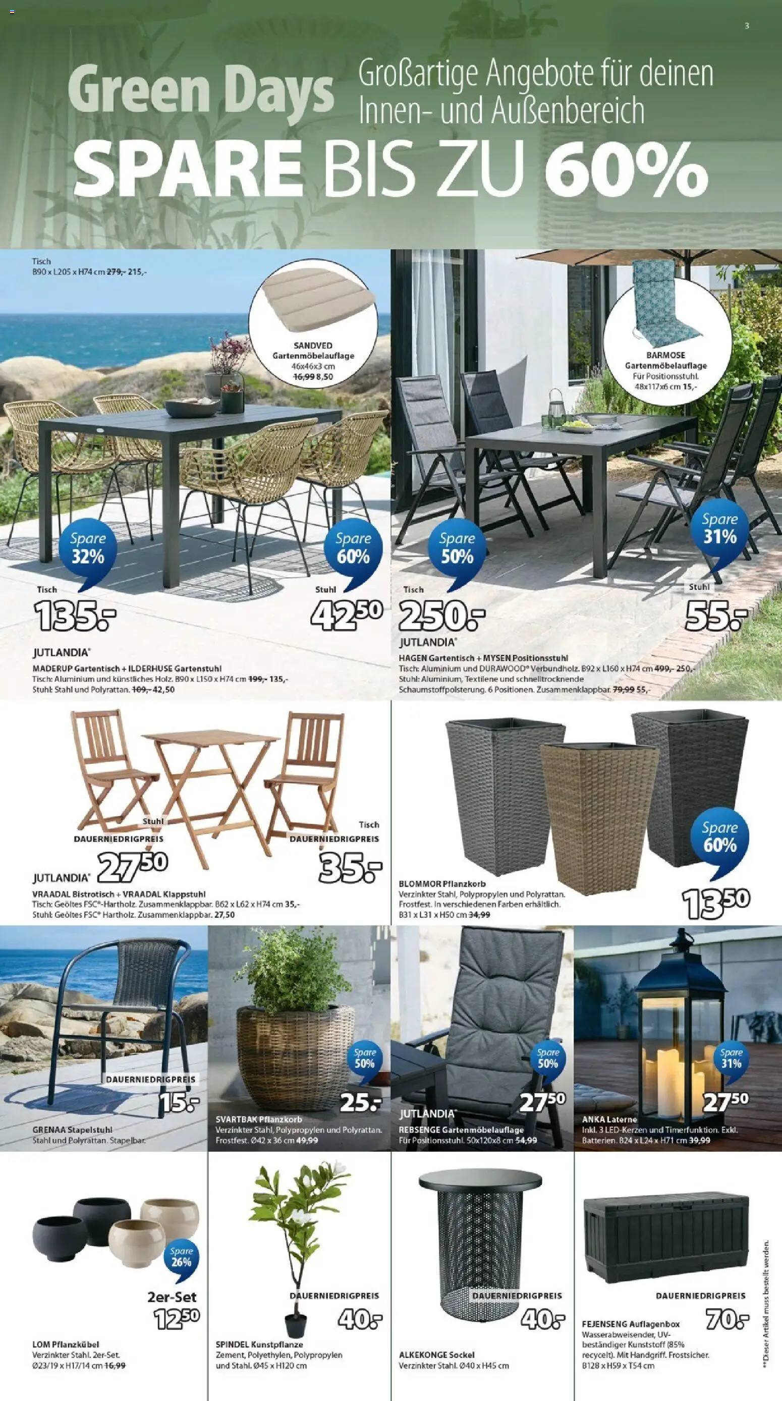 Prospekt JYSK  – gültig ab 21.03.2026 | Seite: 3 | Produkte: Tisch, Stuhl