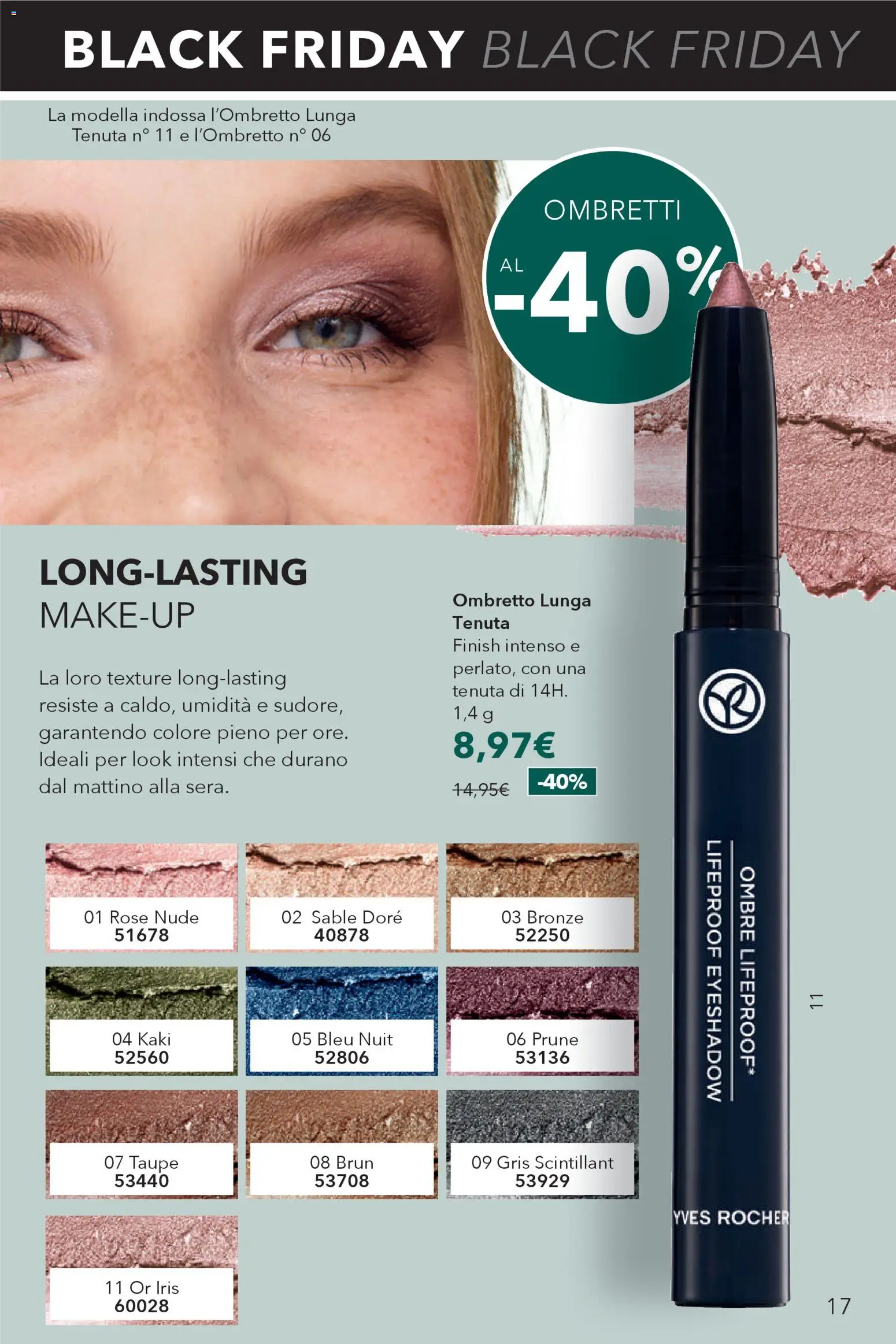 Volantino Yves Rocher del 11.11.2025 | Pagina: 17 | Prodotti: Ombretto