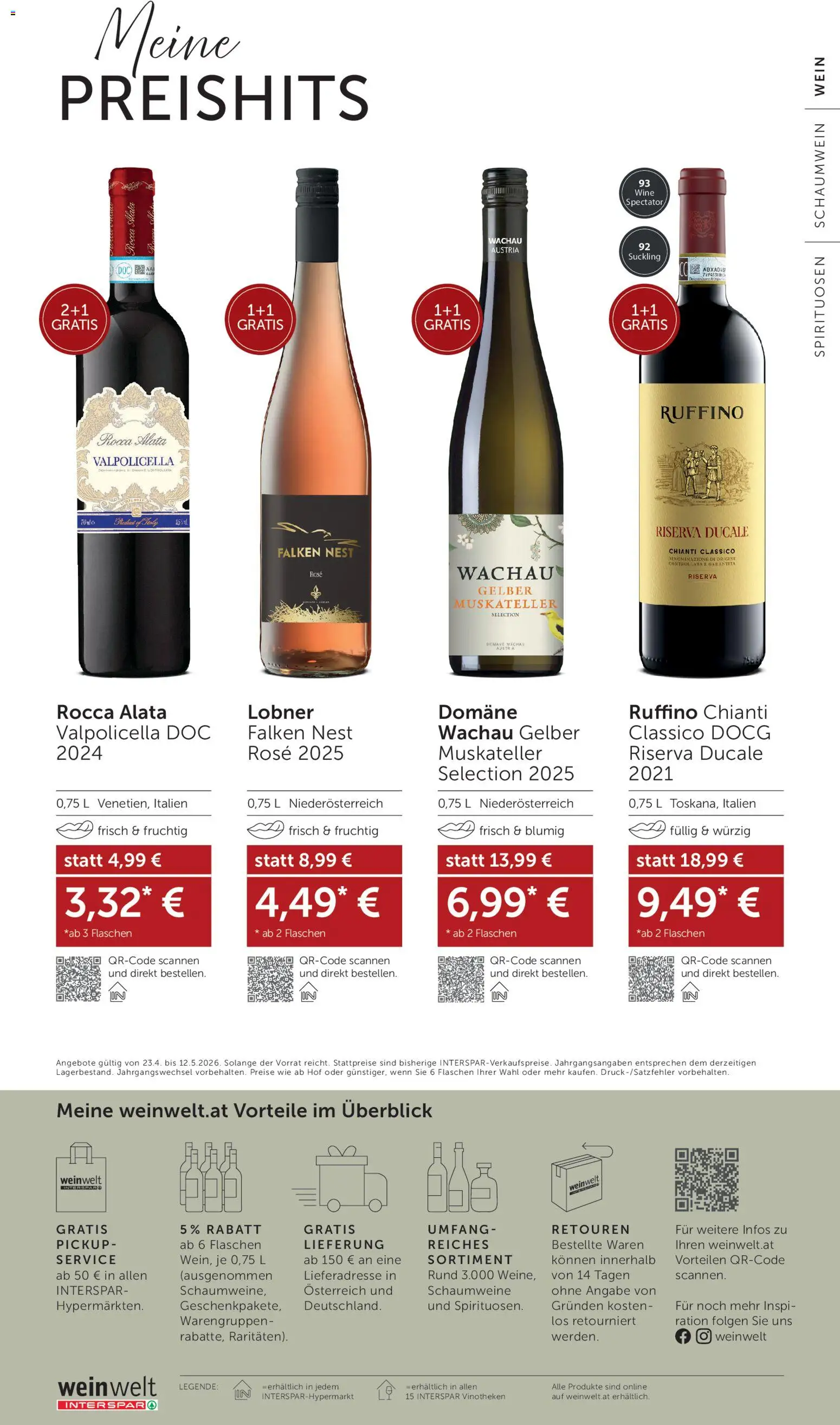 Interspar Wein Welt gültig ab 23.04.2026 | Seite: 24 | Produkte: Wein