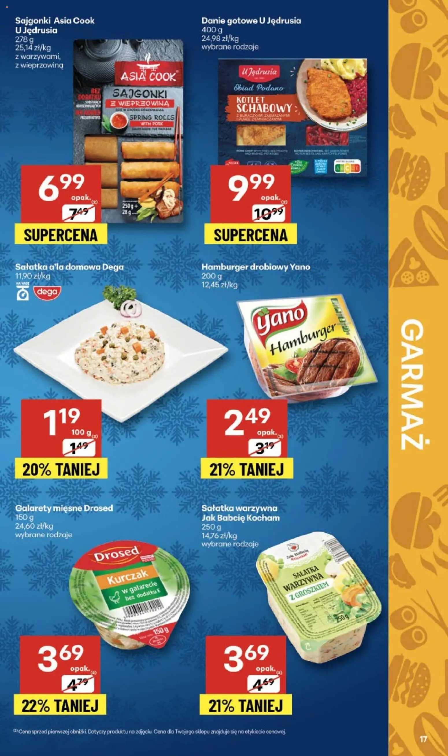 Delikatesy Centrum Black Friday od 27.11.2025 | Strona: 17 | Produkty: Kurczak, Sajgonki, Wieprzowina, Sałatka