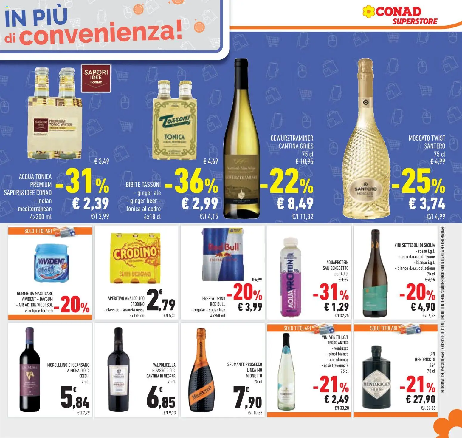 Volantino Conad del 11.03.2026 | Pagina: 37 | Prodotti: Prosecco, Acqua, Bibite, Aperitivo