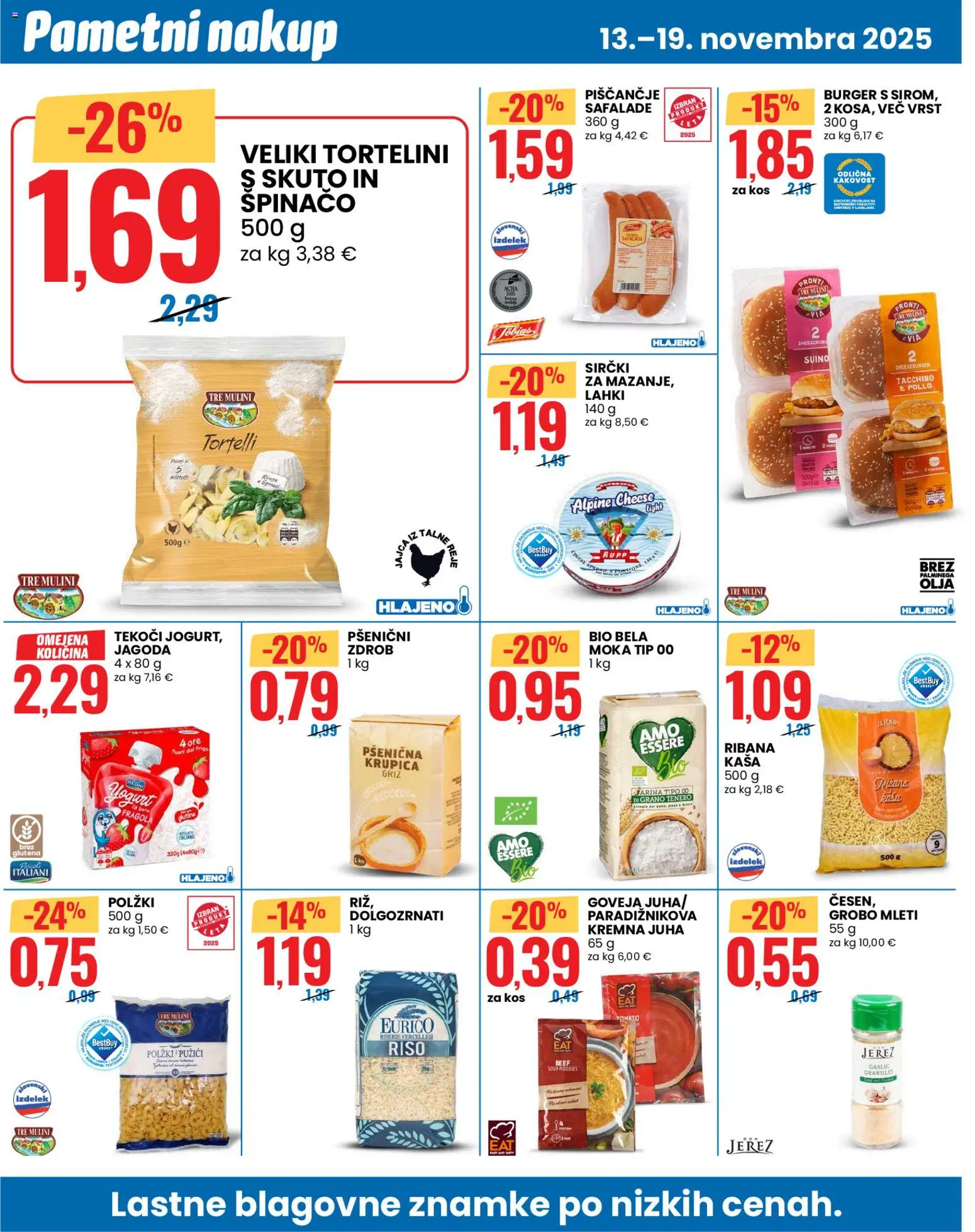 Novi Eurospin katalog ponudbe – veljaven od 13.11.2025 | Stran: 6 | Izdelki: Moka, Juha, Zdrob, Kos