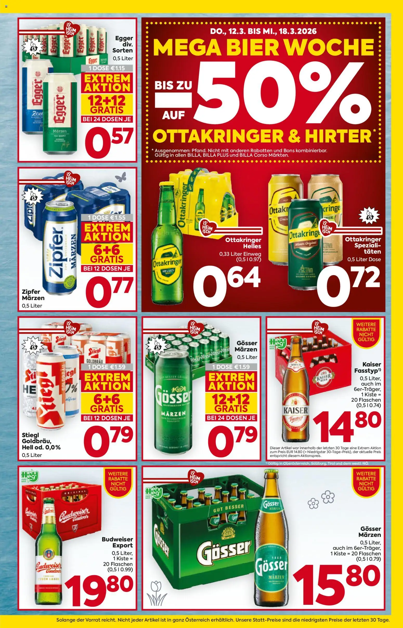 Billa Flugblatt - Oberösterreich gültig ab 12.03.2026 | Seite: 17 | Produkte: Bier