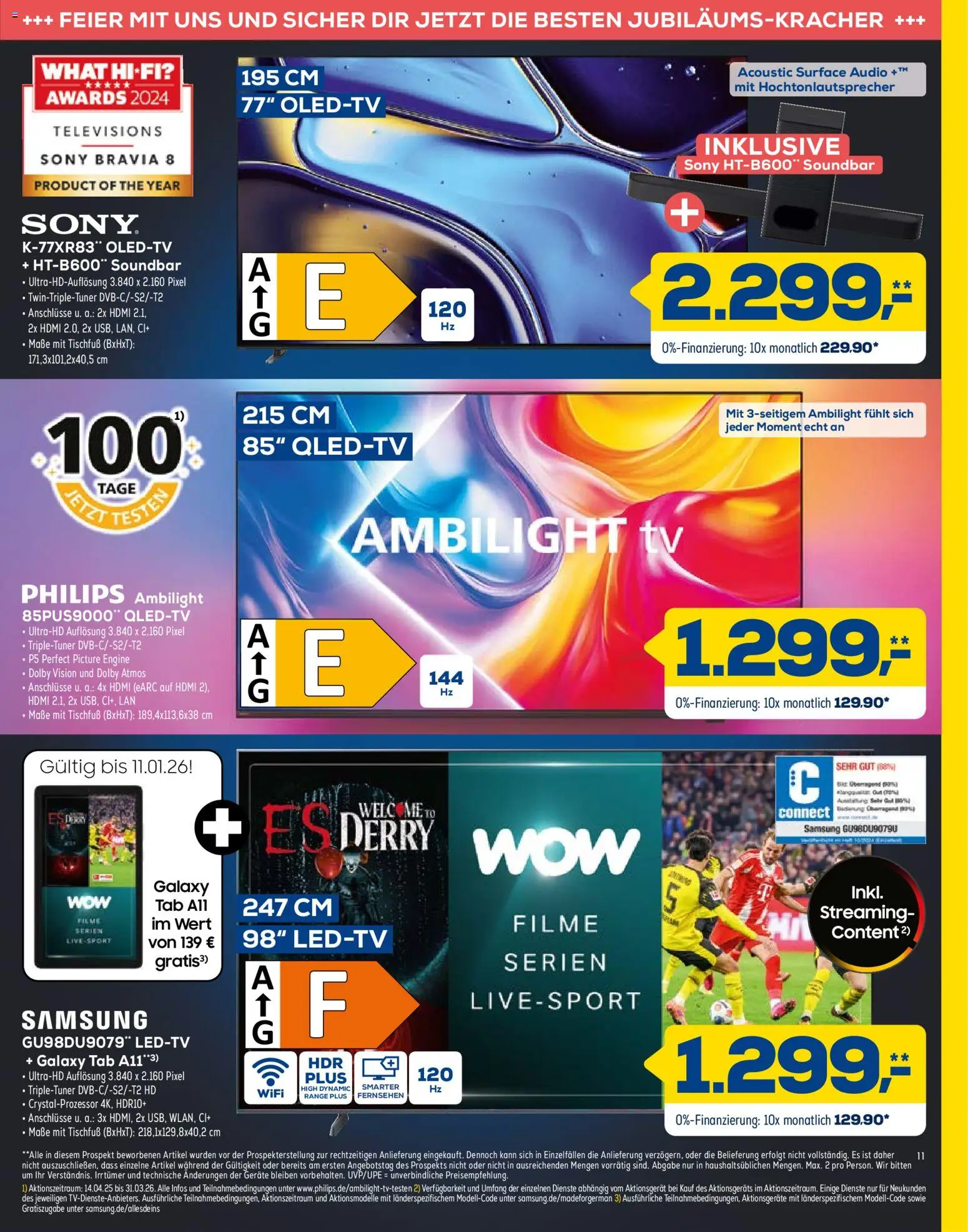 Euronics - Cyber Monday – gültig ab 03.12.2025 | Seite: 11 | Produkte: Fernsehen, Samsung, Soundbar, TV
