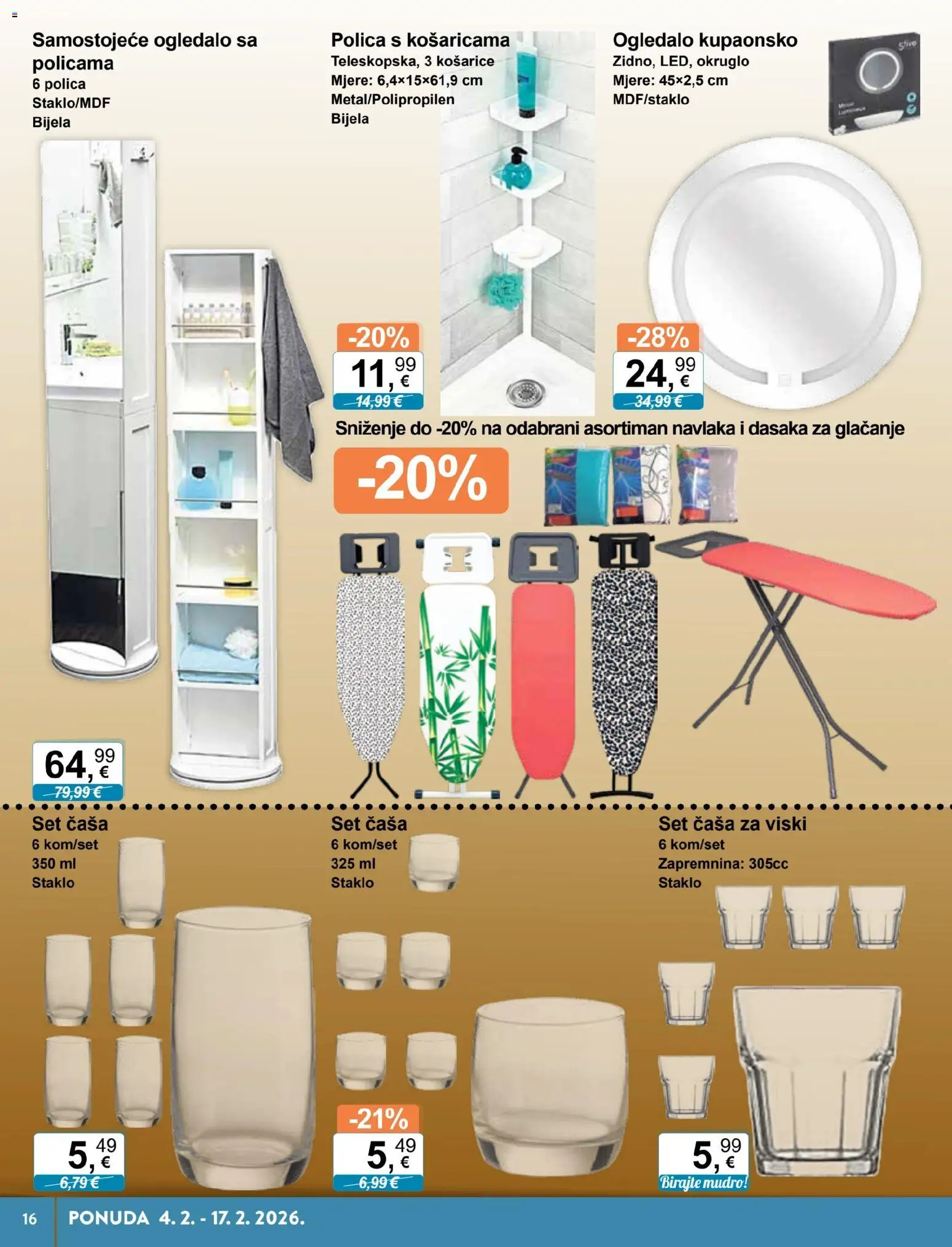 KTC katalog | vrijedi od 04.02.2026 | Stranica: 16 | Proizvodi: Polica, Ogledalo, Viski