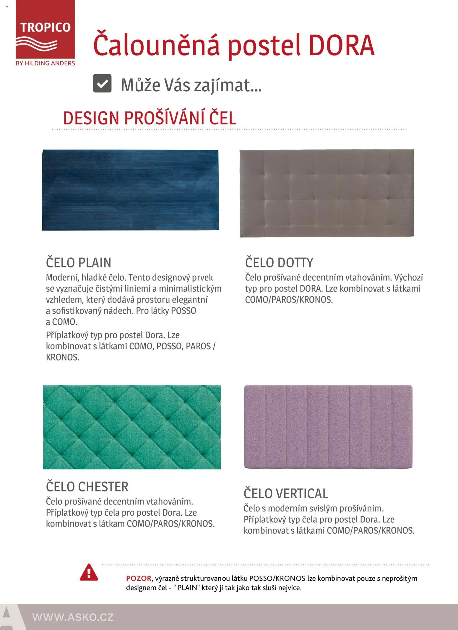 ASKO nábytek leták - Nabídka matrací od 01.01.2026 | Strana: 50 | Produkty: Postel