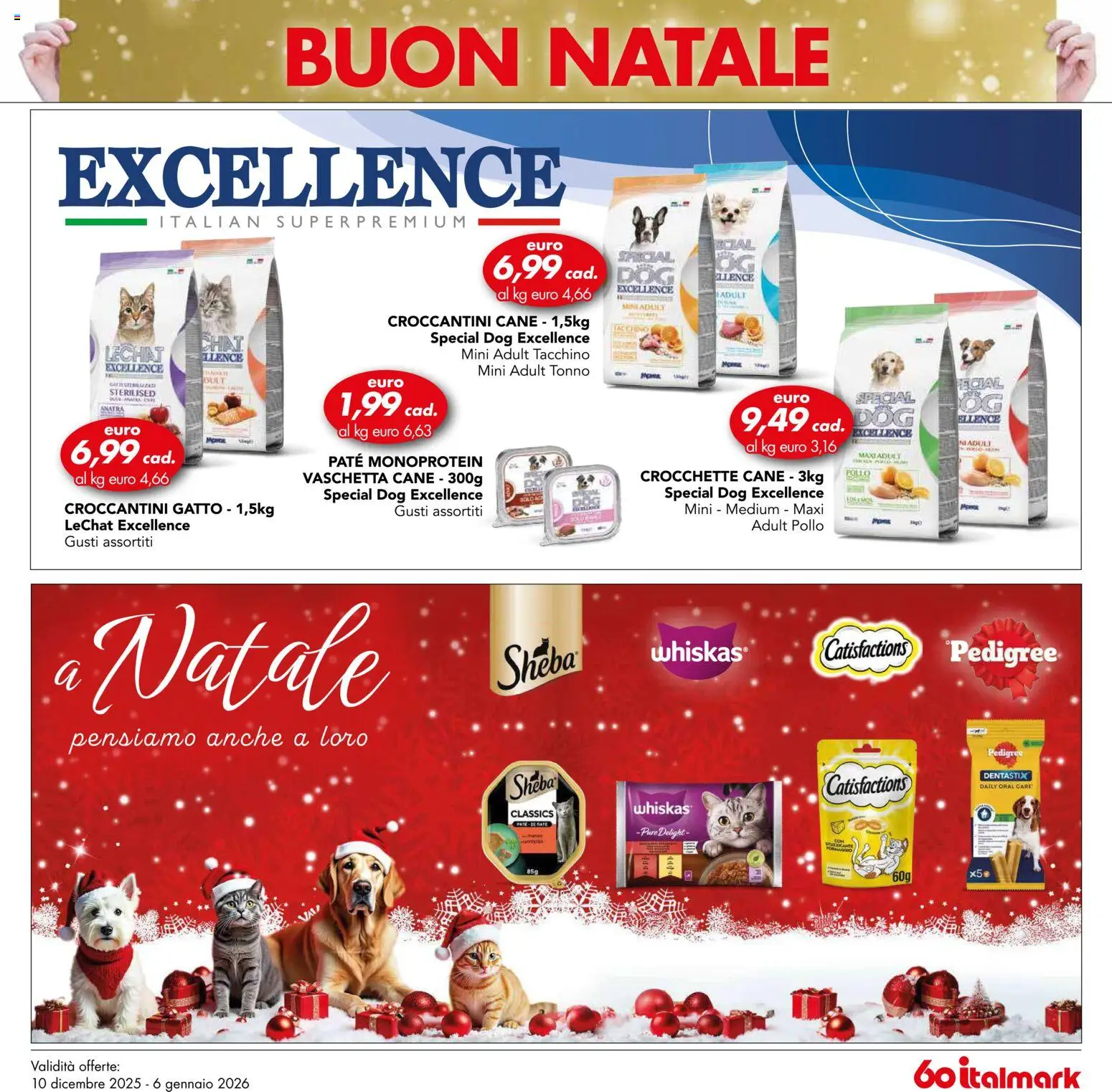 Volantino Italmark del 10.12.2025 | Pagina: 43 | Prodotti: Paté, Pollo, Tacchino, Tonno