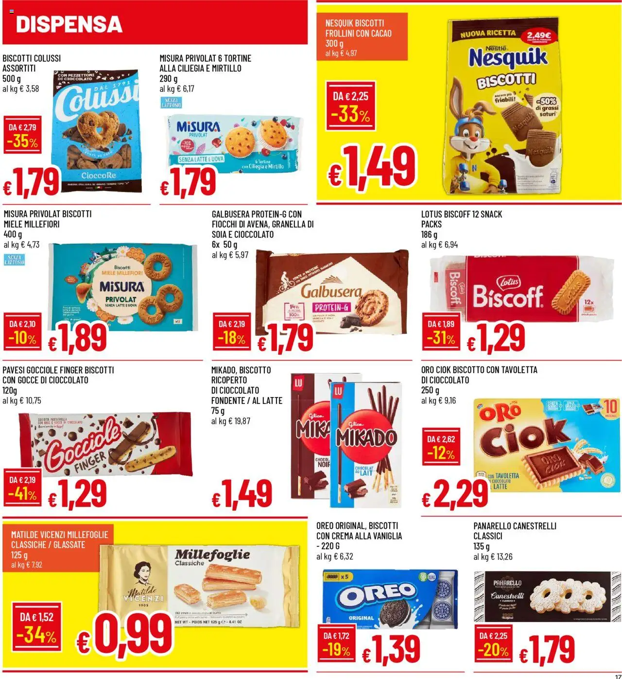 Volantino Galassia del 23.10.2025 | Pagina: 17 | Prodotti: Crema, Fiocchi, Canestrelli, Miele