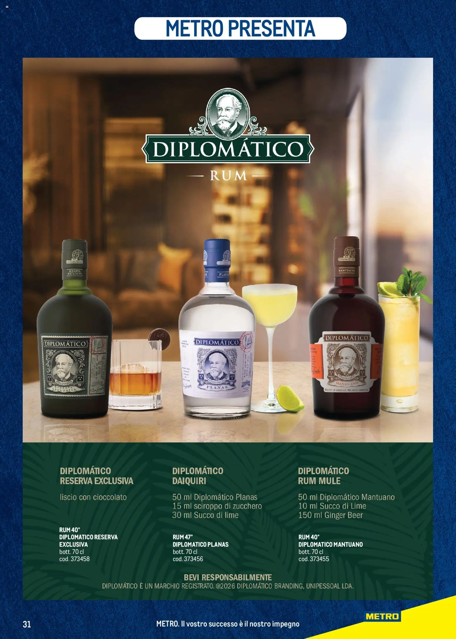 Volantino Metro volantino del 19.03.2026 | Pagina: 31 | Prodotti: Succo, Zucchero, Lime, Rum