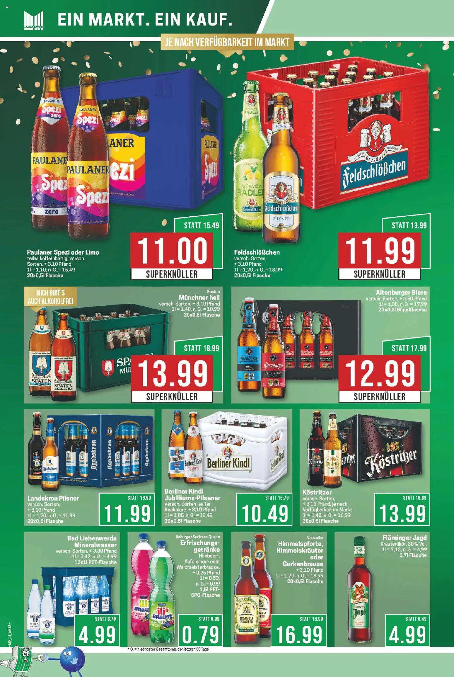 Marktkauf Prospekt 	 – gültig ab 23.02.2026 | Seite: 14 | Produkte: Berliner, Pils, Radler, Paulaner