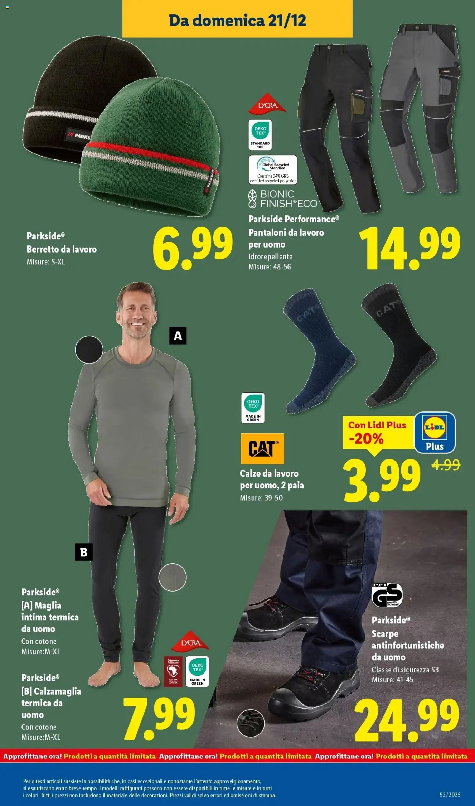 Volantino Lidl del 21.12.2025 | Pagina: 37 | Prodotti: Pantaloni, Top, Scarpe, Calzamaglia