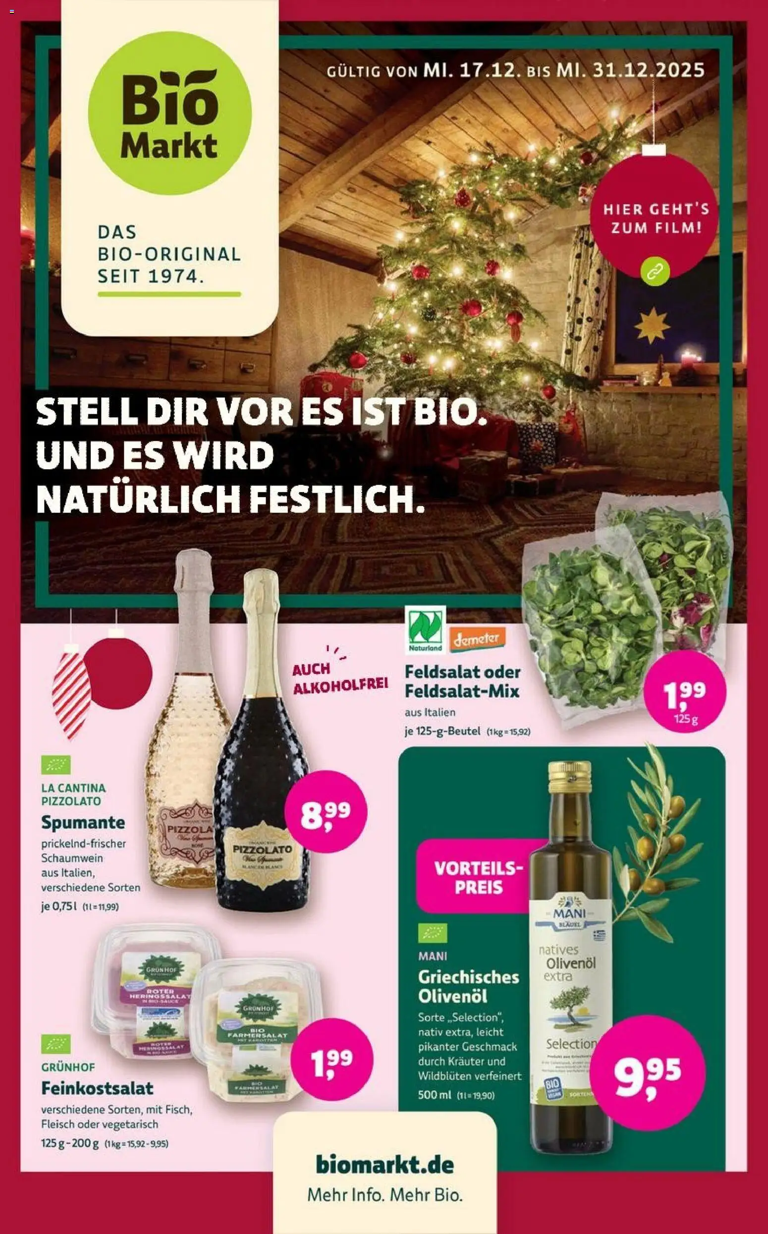 Denns BioMarkt Angebote – gültig ab 17.12.2025 | Seite: 1 | Produkte: Olivenol, Fleisch