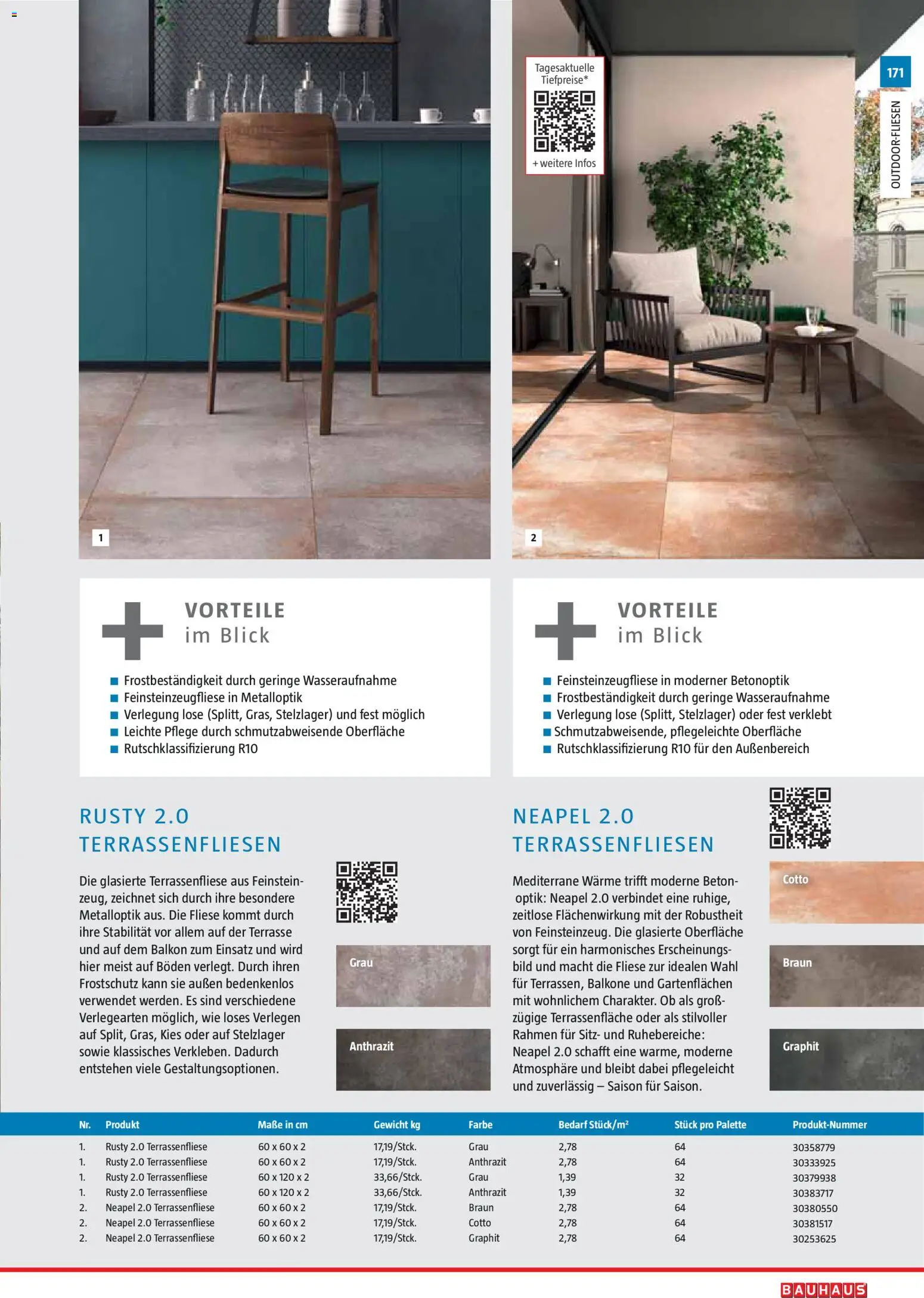 Bauhaus Gartenbaumaterialien 2026 – gültig ab 02.03.2026 | Seite: 171 | Produkte: Gewicht