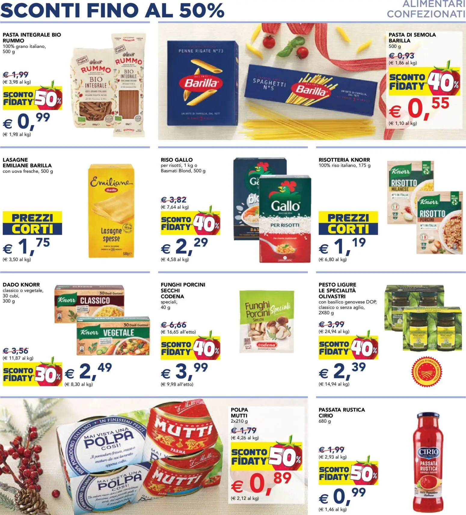 Volantino Esselunga S del 01.12.2025 | Pagina: 5 | Prodotti: Uova, Riso, Pasta, Penne