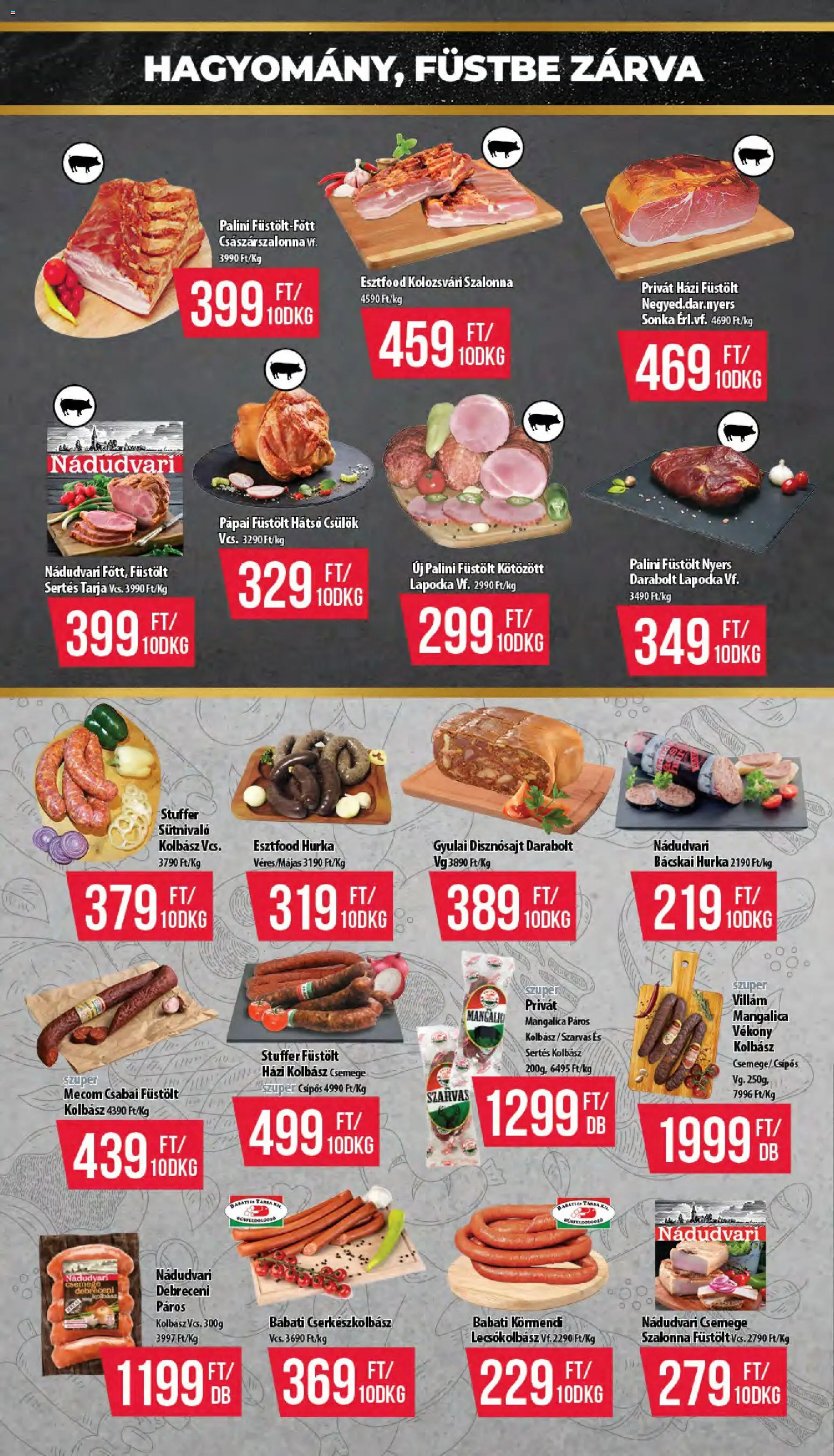 COOP akciós ujság - amely érvényes a következő dátumtól: 12.02.2026 | Oldal: 2 | Termékek: Kolbász, Tarja, Sonka, Hurka