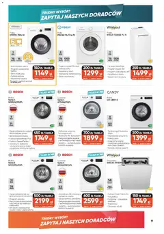 Pogląd oferty "Max elektro gazetka" - ważna od 28.04.2026 | Strona: 9 | Produkty: Pralka, Suszarka, Zmywarka, Kosz