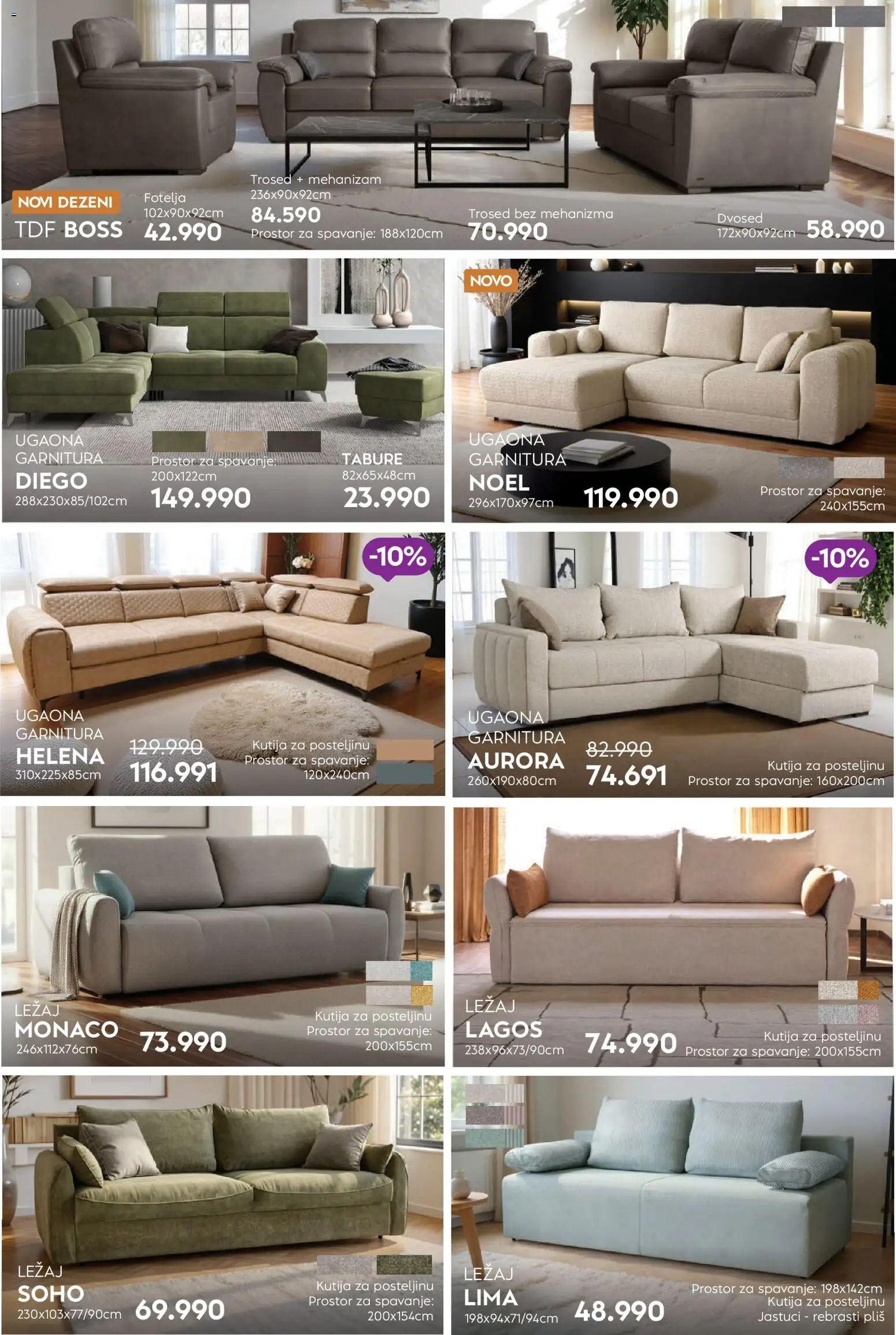 Matis katalog - važi od 01.03.2026 | Strana: 9 | Proizvode: Fotelja, Kutija, Trosed, Dvosed