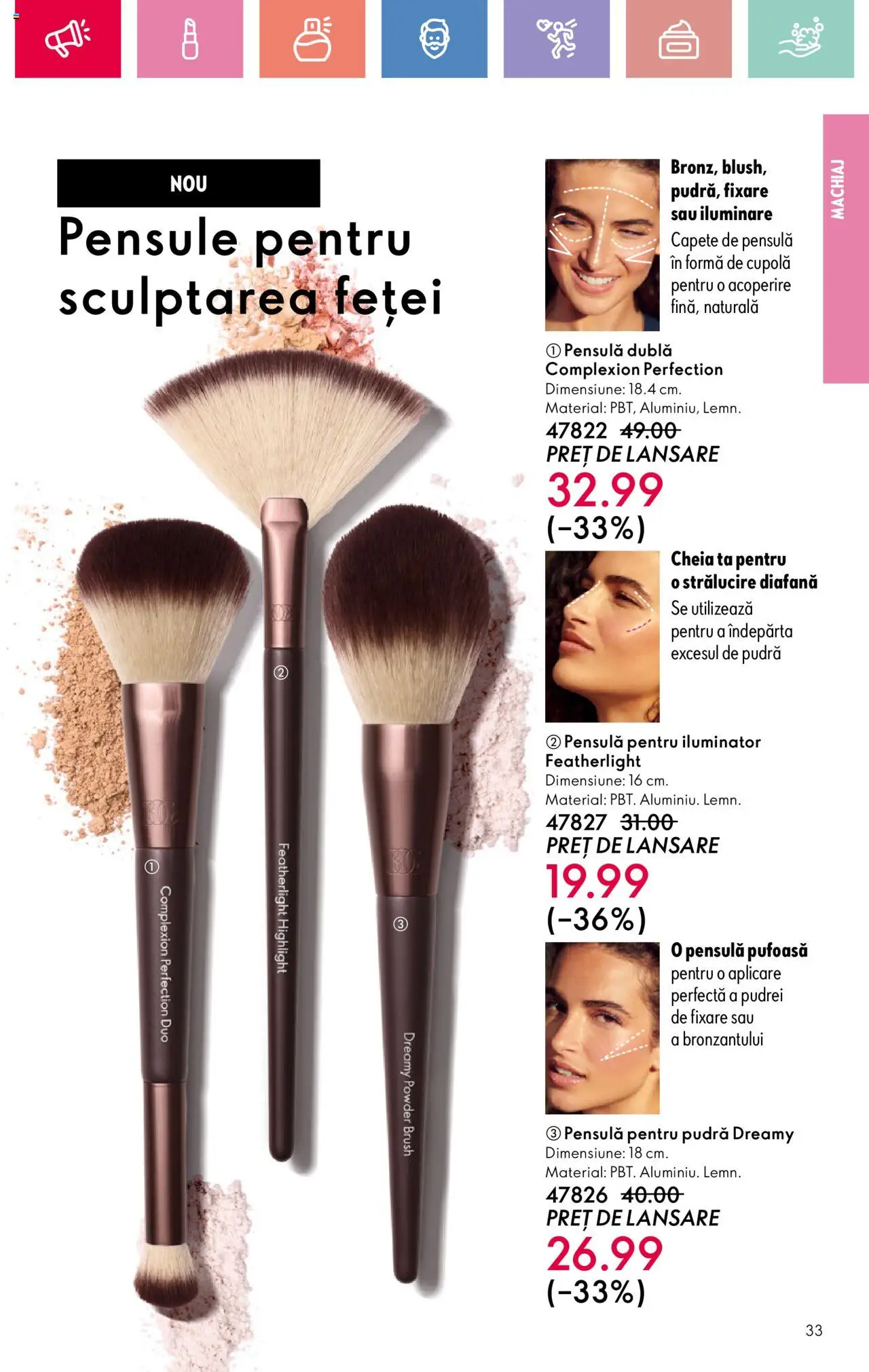 Oriflame catalog 10 2025 – valabil de la 06.07.2025 | Pagină: 33 | Produse: Machiaj, Pudră, Iluminator