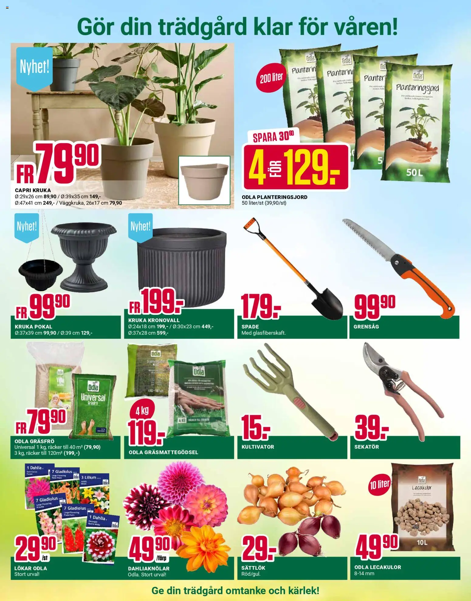 ÖoB reklamblad aktuell från 02.03.2026 | Sida: 11 | Produkter: Jord, Planteringsjord, Kruka, Grensåg