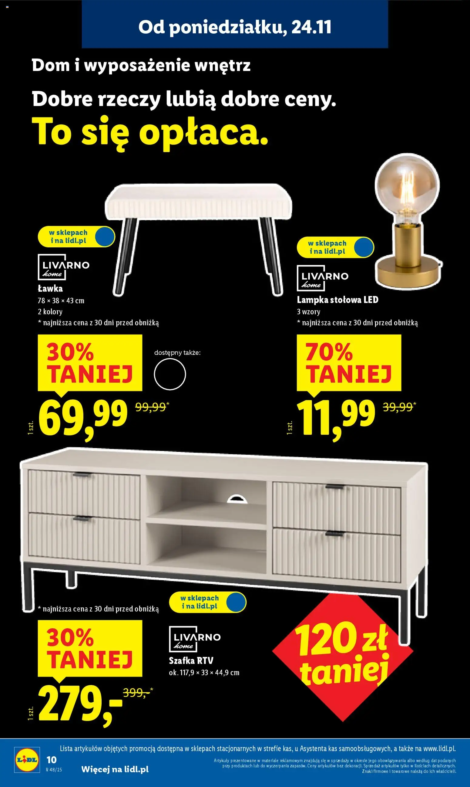 Lidl Black Friday od 24.11.2025 | Strona: 12 | Produkty: szafka RTV