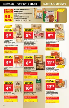 Pogląd oferty "Placki ziemniaczane z gulaszem po węgiersku lub Placki z sosem pieczarkowym Nasze Smaki, 400-450 g, Placki ziemniaczane z gulaszem po węgiersku lub Placki z sosem pieczarkowym, 400-450 g" - ważna od 27.10.2025 | Strona: 52