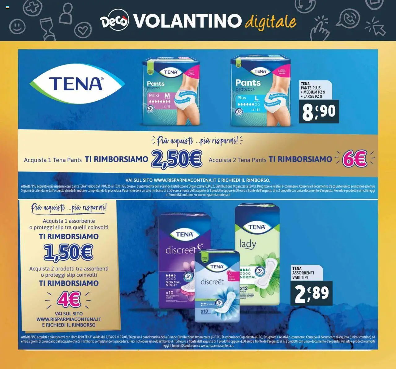Volantino Decò del 03.10.2025 | Pagina: 34 | Prodotti: Proteggi slip, Slip