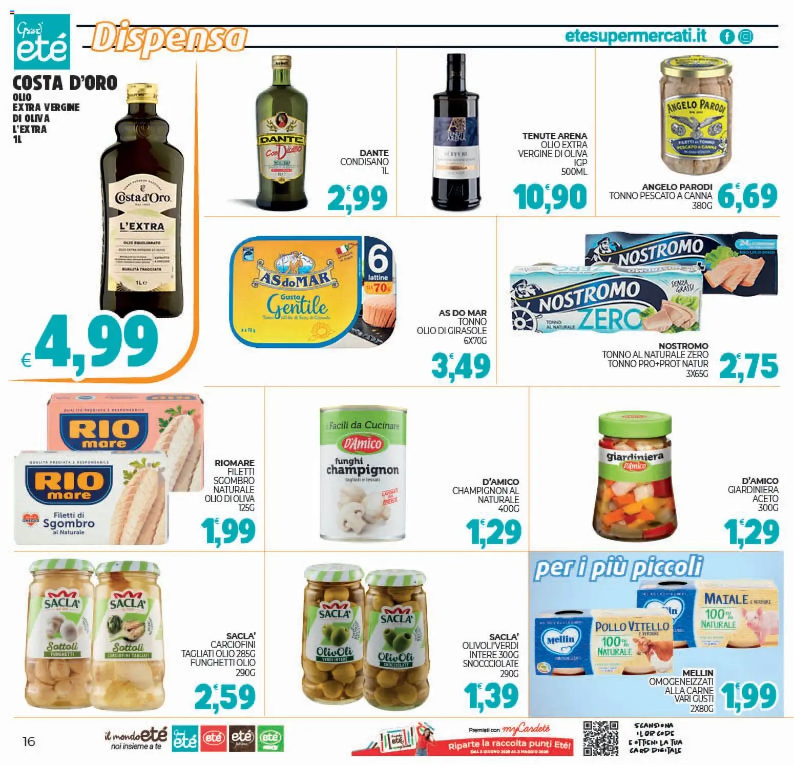 Volantino Eté del 27.12.2025 | Pagina: 16 | Prodotti: Maiale, Olio, Tonno, Olio di girasole