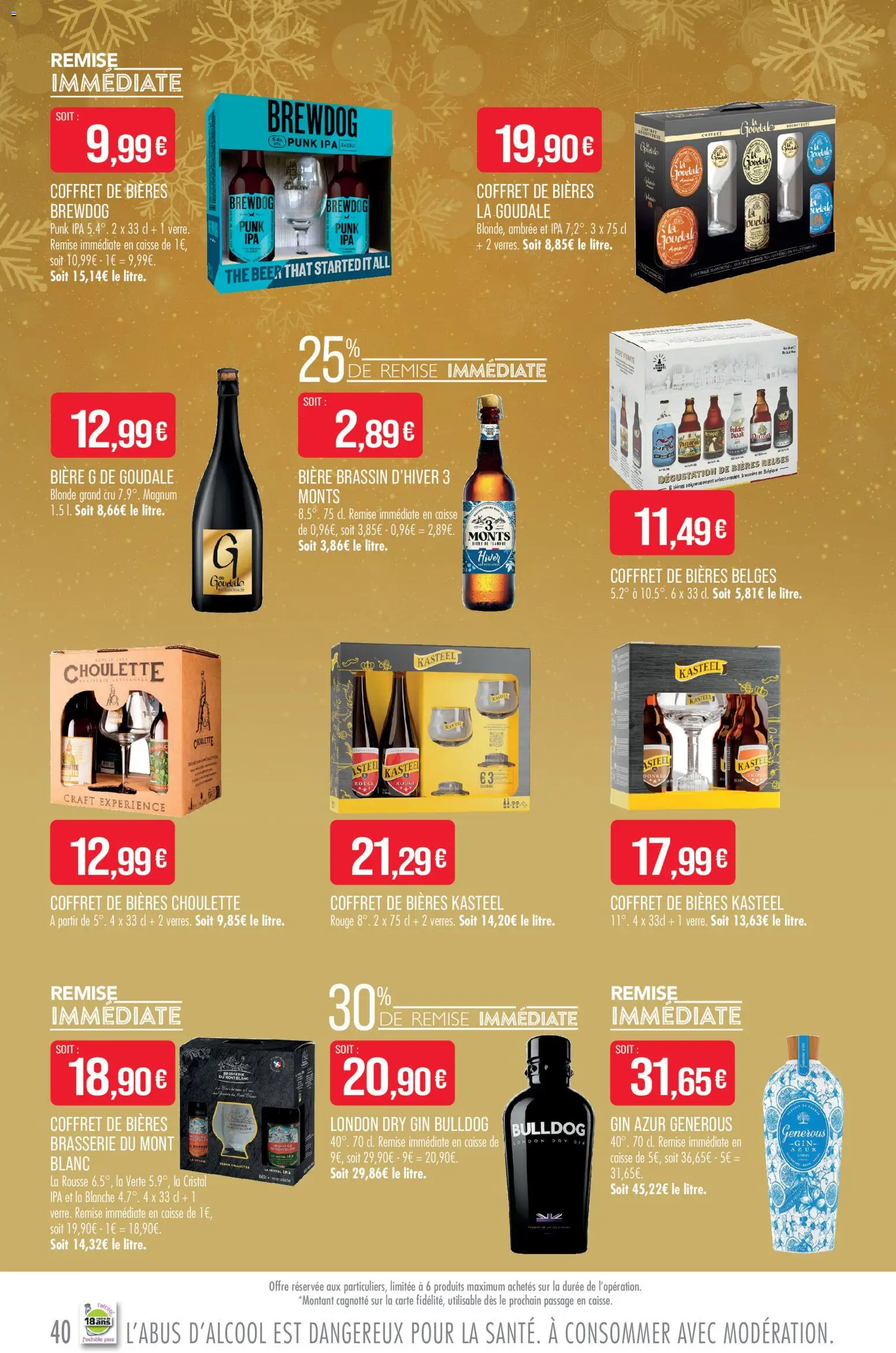 {H1} | Page: 40 | Produits: Goudale, Bière, Thé, Gin