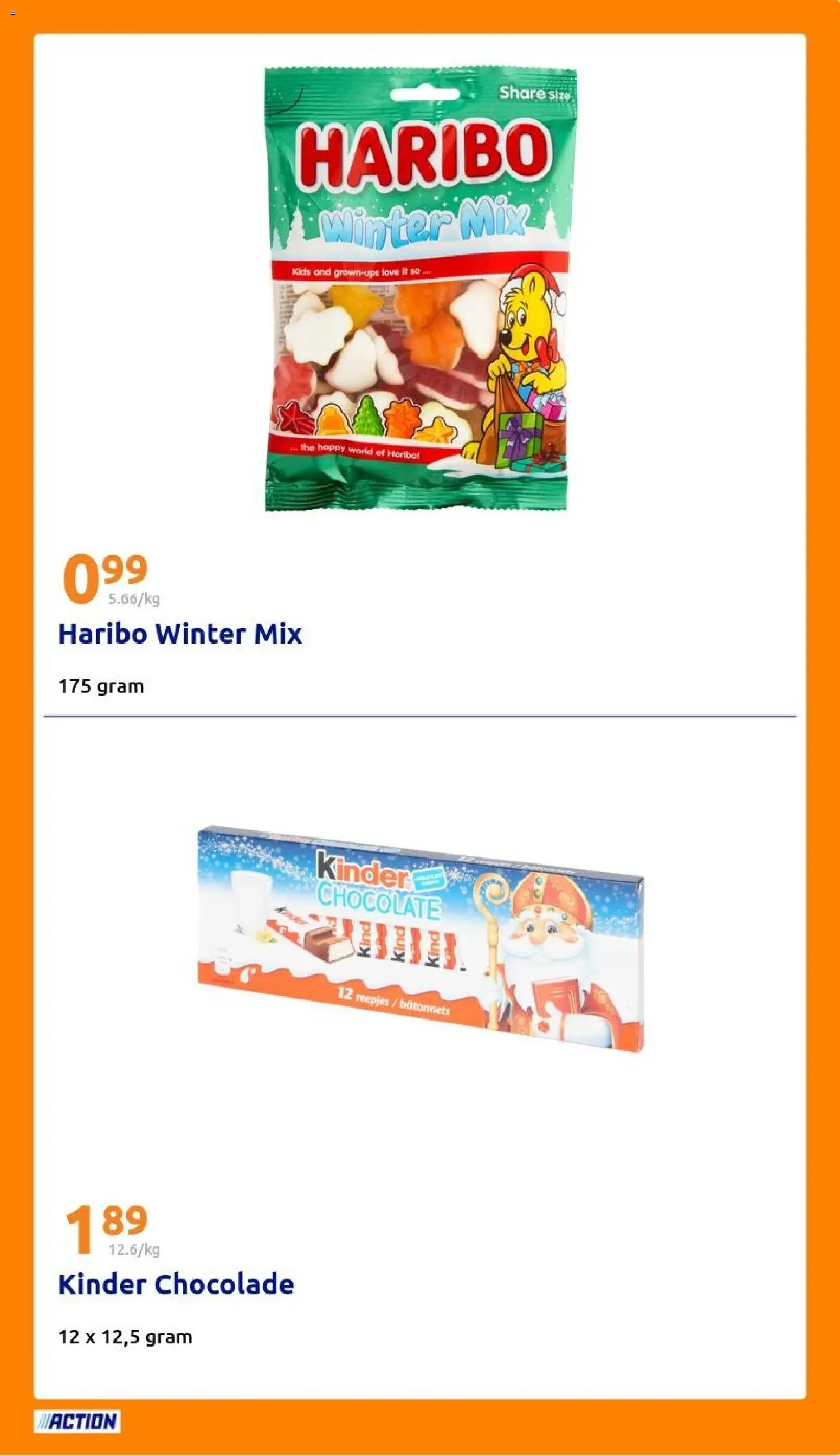 {H1} | Pagina: 33 | Producten: Kinder, Chocolade