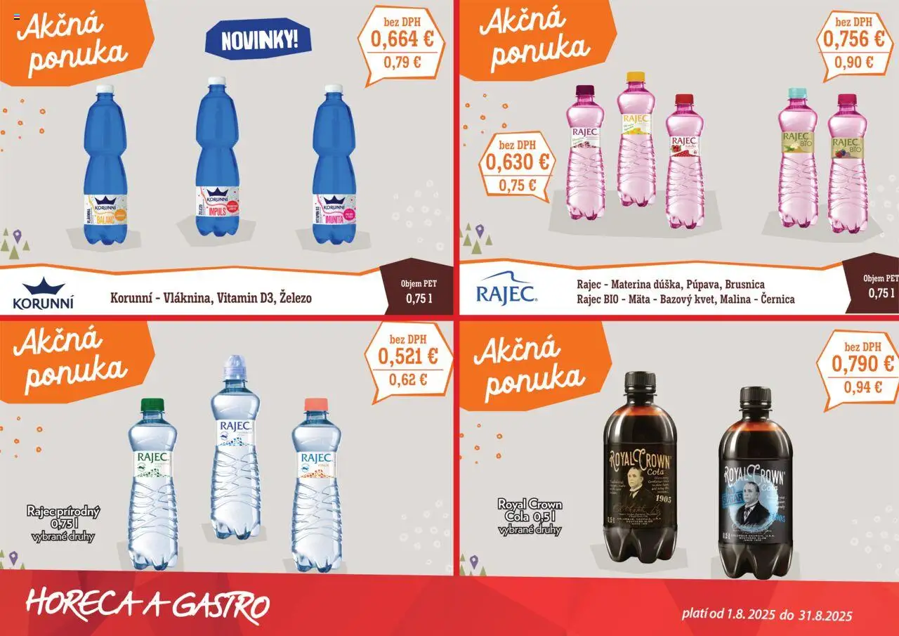 CBA Verex Leto s Kofolou │ platný od 01.08.2025 | Strana: 4 | Produkty: Rajec, Cola