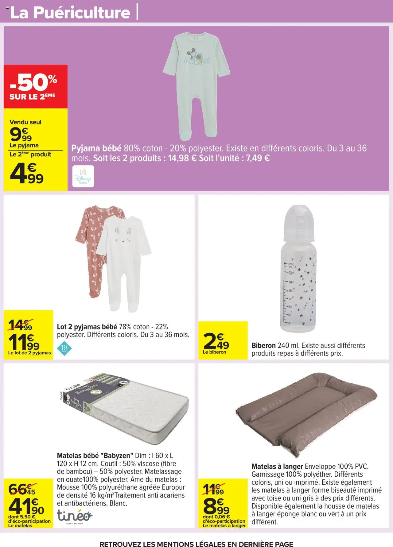  | Page: 54 | Produits: Coton, Enveloppe, Pyjamas, Pyjama
