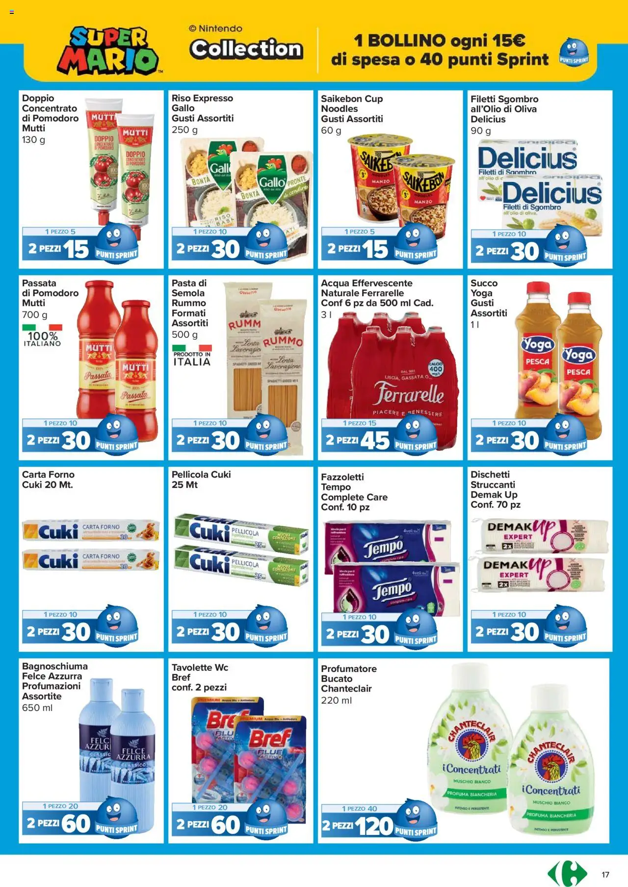 Volantino Carrefour del 02.10.2025 | Pagina: 17 | Prodotti: Pomodoro, Pesca, Pellicola, WC