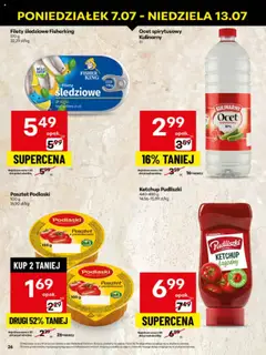 Delikatesy Centrum Gazetka - Sklepy Własne od 07.07.2025 | Strona: 26 | Produkty: Ocet spirytusowy, Ocet, Ketchup, Ketchup pudliszki
