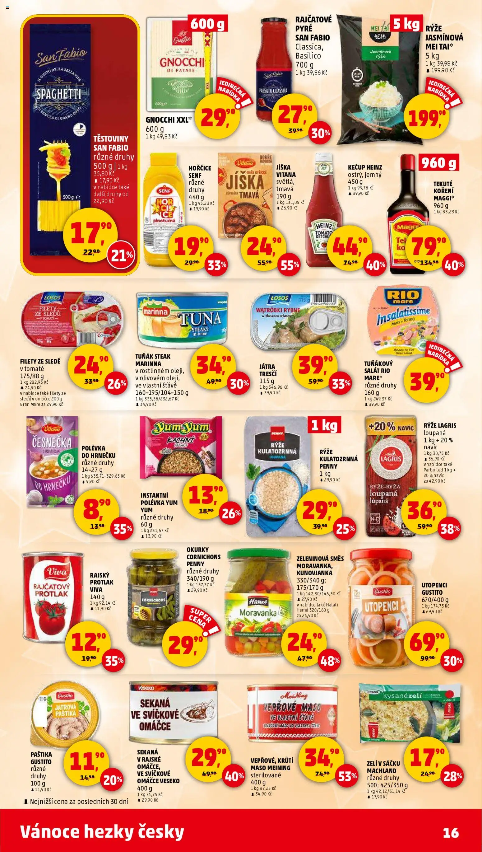 Penny Market leták - Čtvrtečník od 11.12.2025 | Strana: 16 | Produkty: Rýže, Kečup, Salát, Hořčice