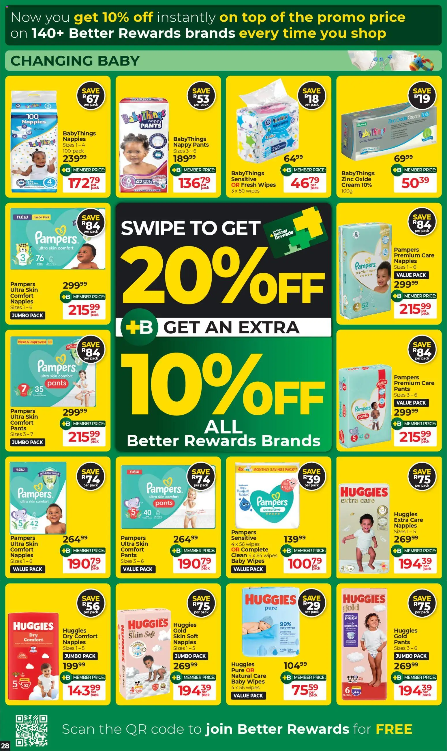 New Dis-Chem catalogue – valid from 09.12.2025 | Page: 28 | Products: Apples, Cream, Water, Nappies