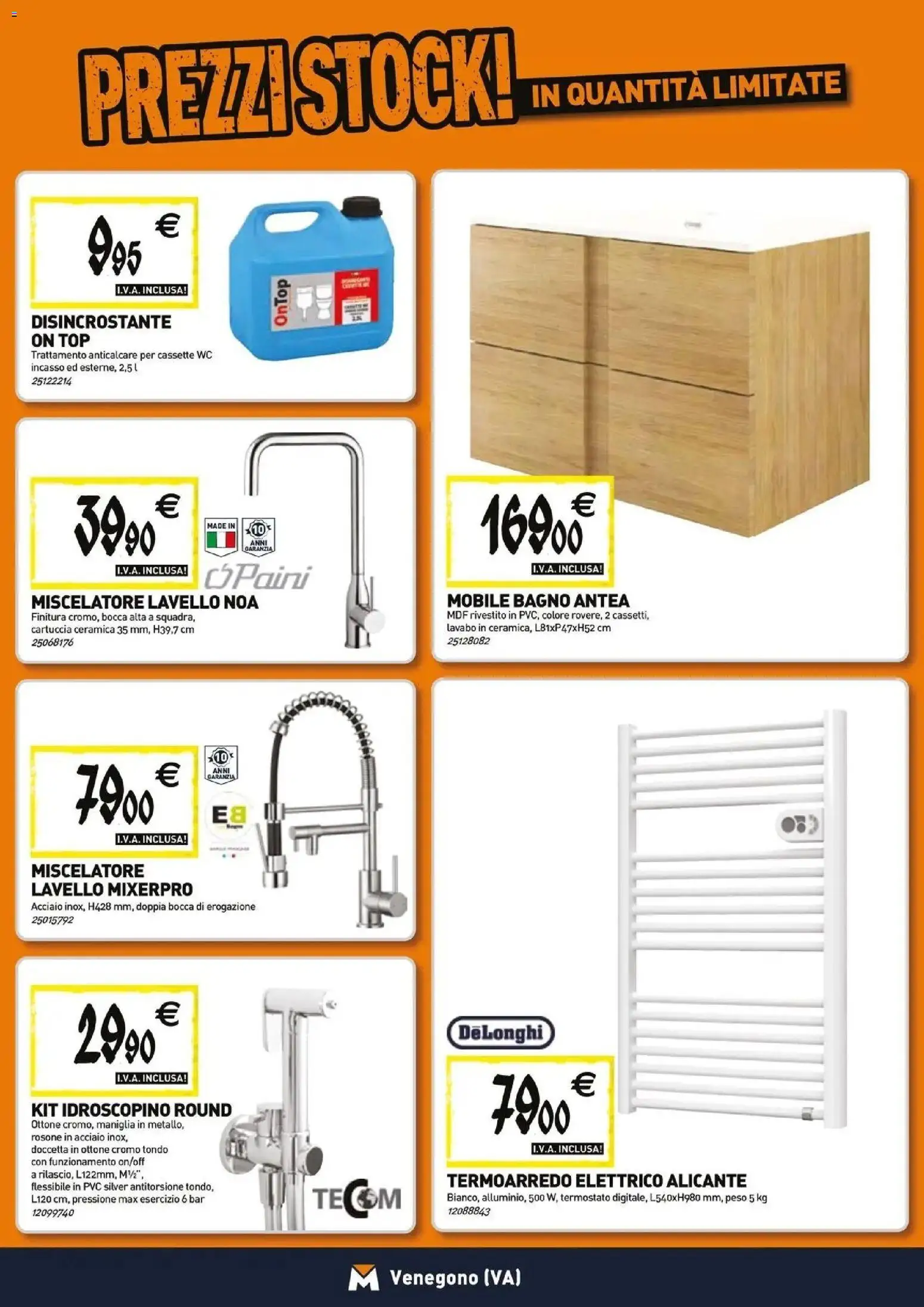 Volantino TECNOMAT del 26.03.2026 | Pagina: 5 | Prodotti: Anticalcare, Top, Lavello, WC