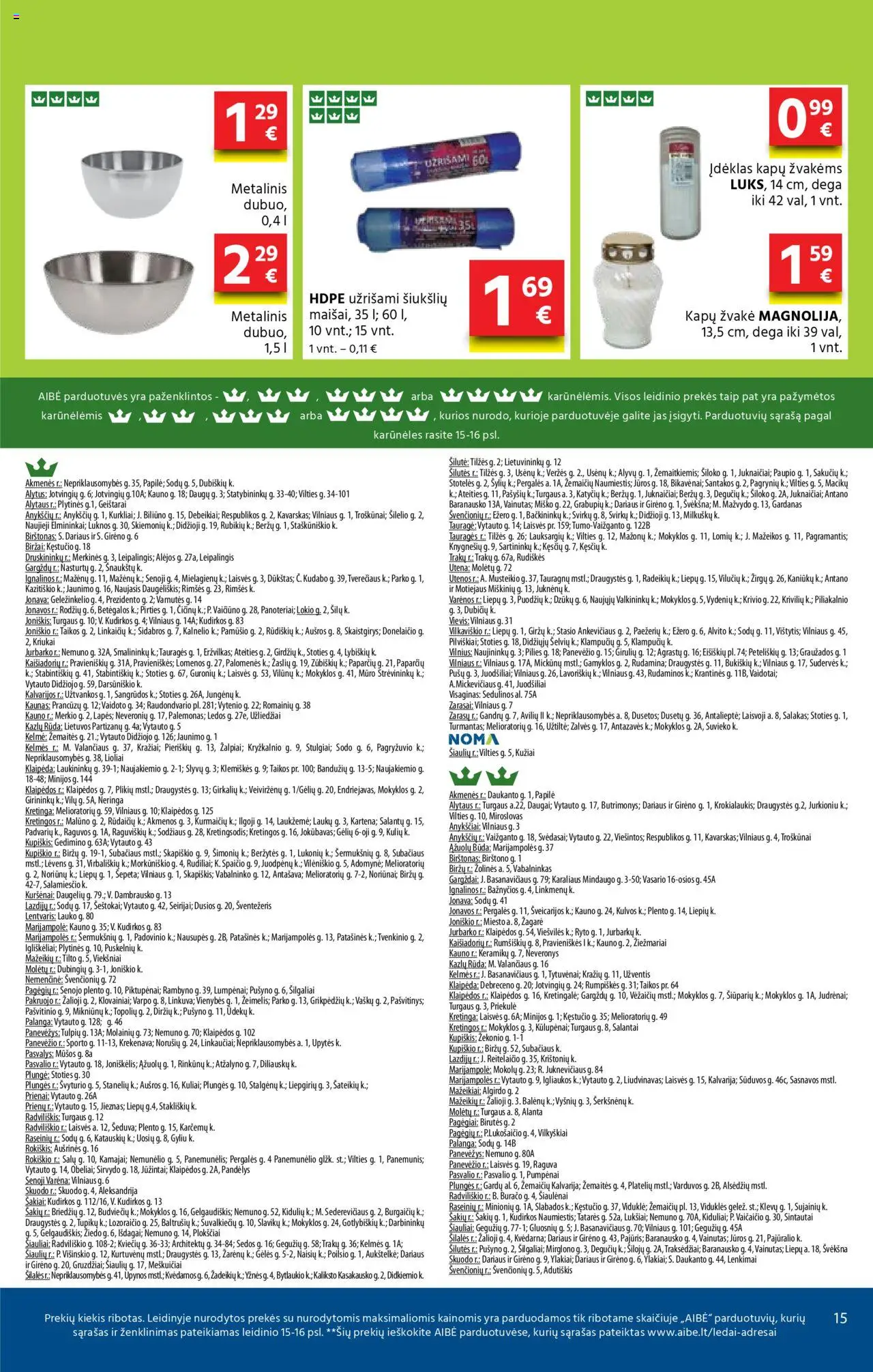 AIBE leidinys│galioja nuo 07.08.2025 | Puslapis: 15