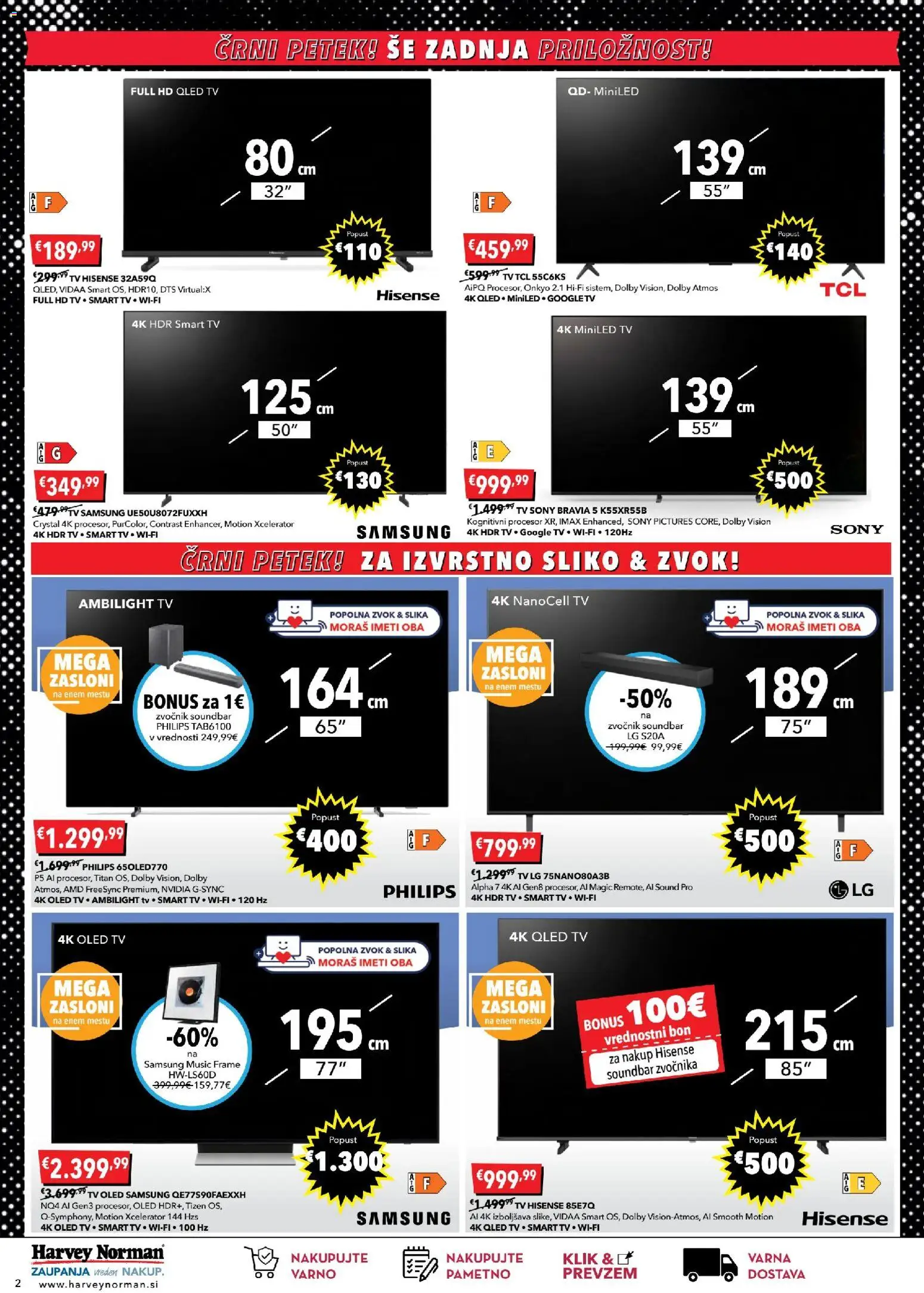 Novi Harvey Norman katalog ponudbe – veljaven od 26.11.2025 | Stran: 2 | Izdelki: Tv, Zvocnik