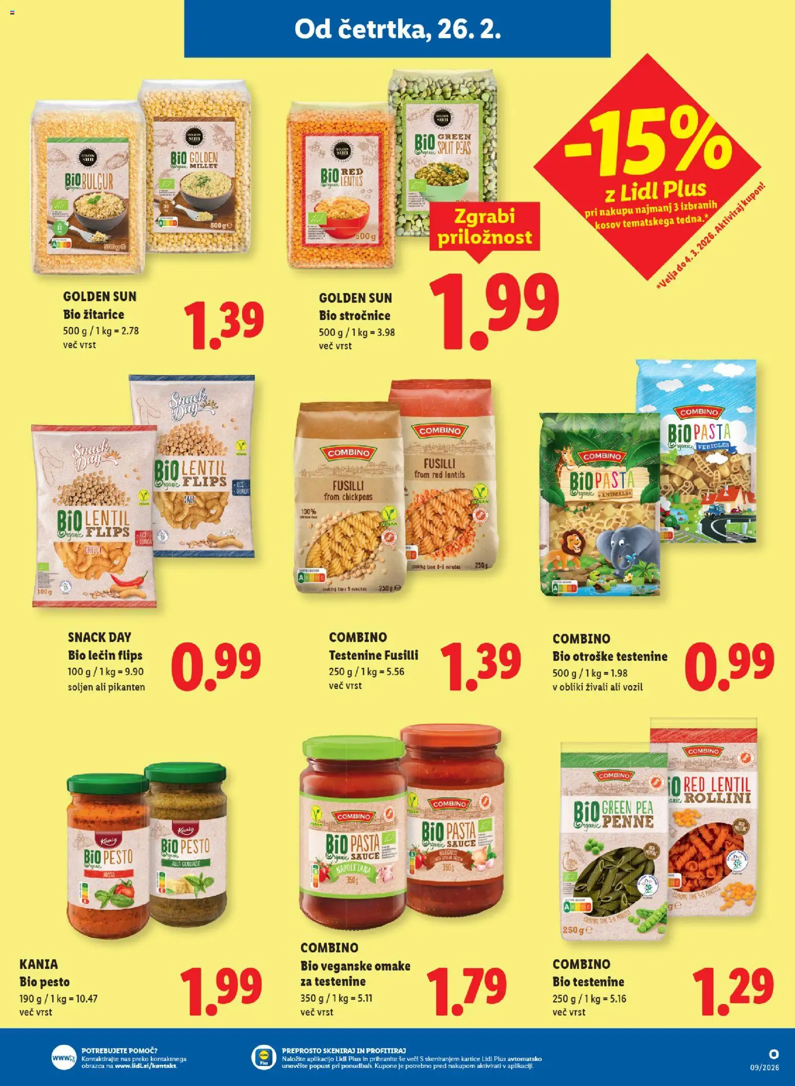 Novi Lidl katalog ponudbe – veljaven od 26.02.2026 | Stran: 17 | Izdelki: Flips, Pesto, Testenine