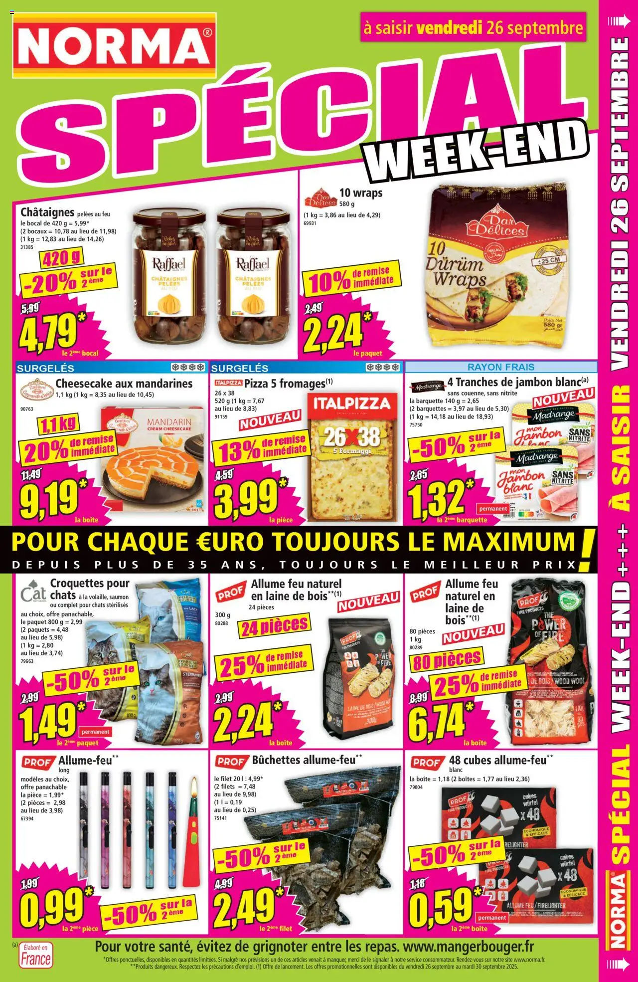  | Page: 13 | Produits: Allume feu, Poids, Pizza, Mandarines
