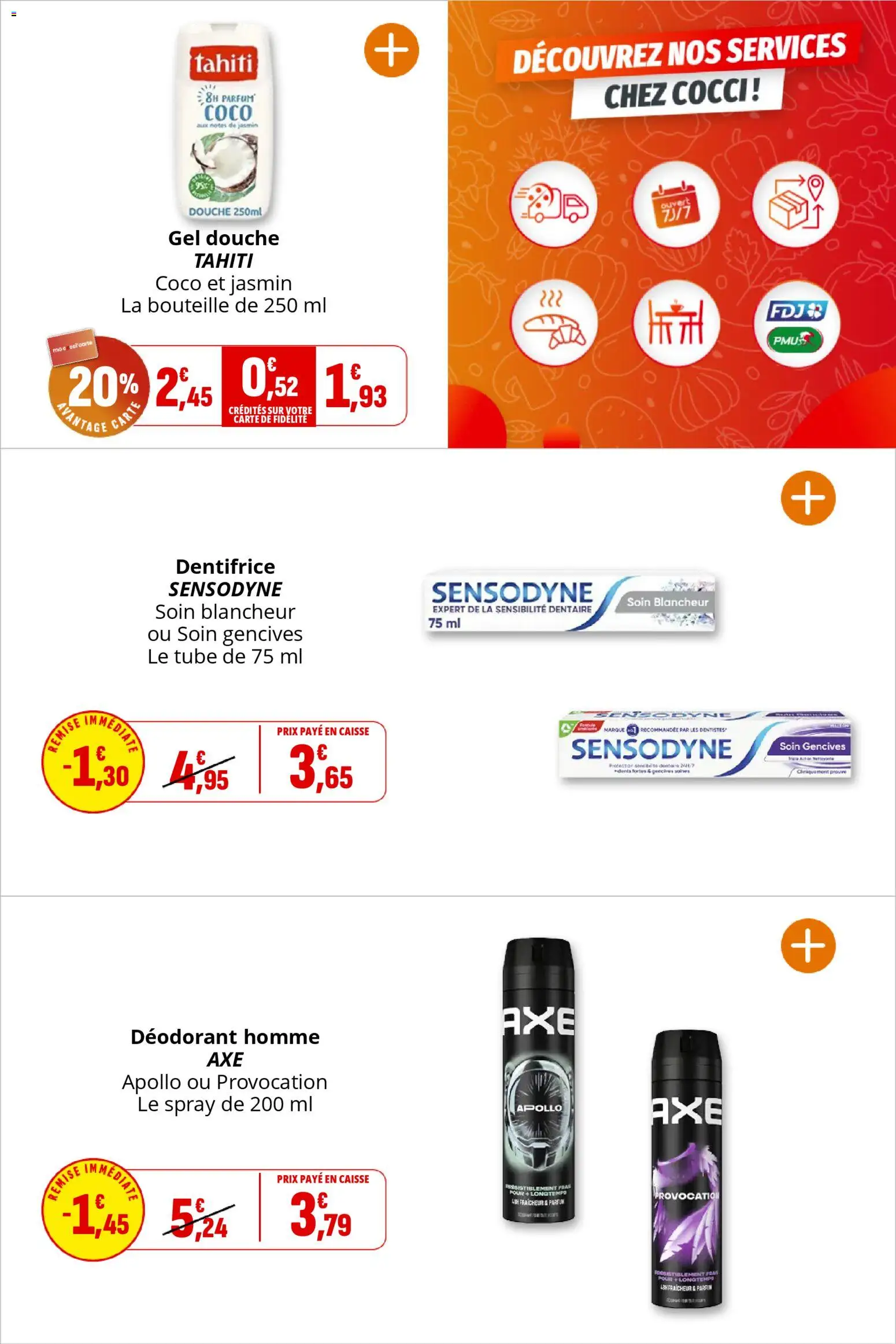 {H1} | Page: 22 | Produits: Parfum, Gel douche, Dentifrice, Douche