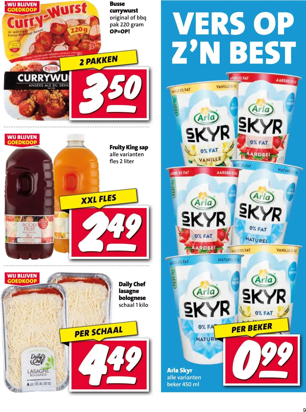 {H1} | Pagina: 9 | Producten: Sap, Lasagne, Pavilon, Aardbei