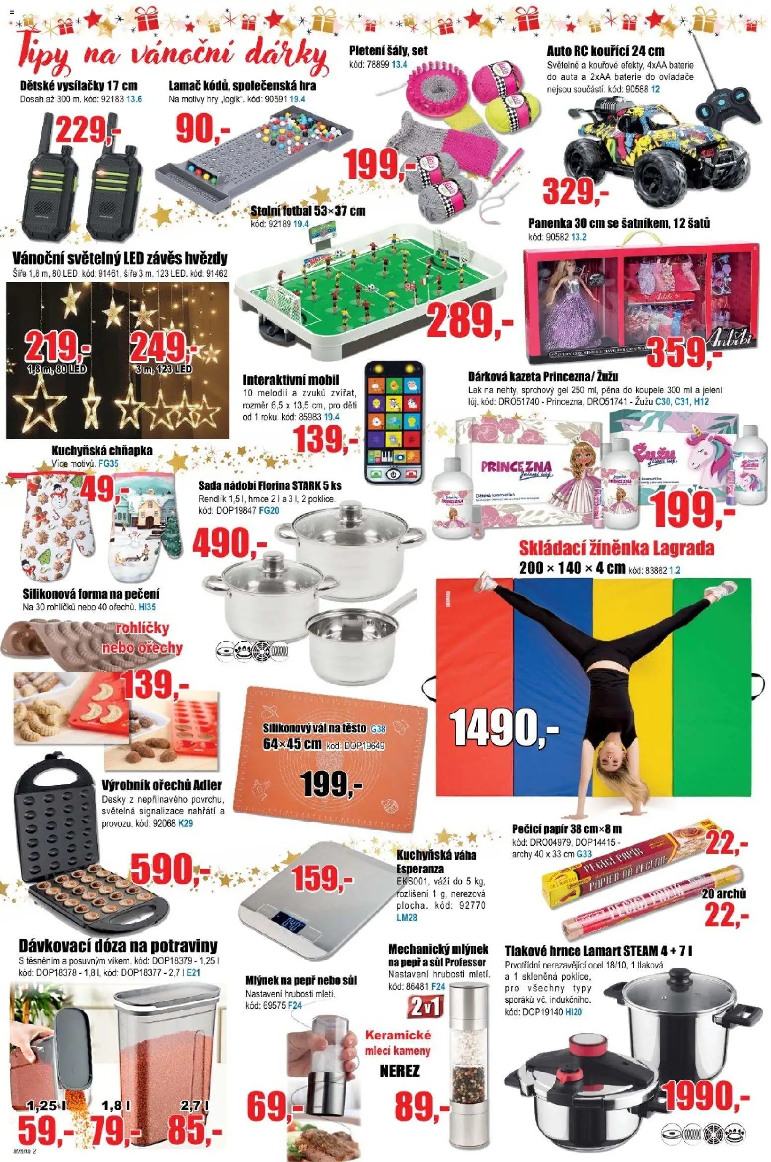 Eva supermarket leták od 05.11.2025 | Strana: 2 | Produkty: Vál, Kuchyňská váha, Dóza na potraviny, Baterie