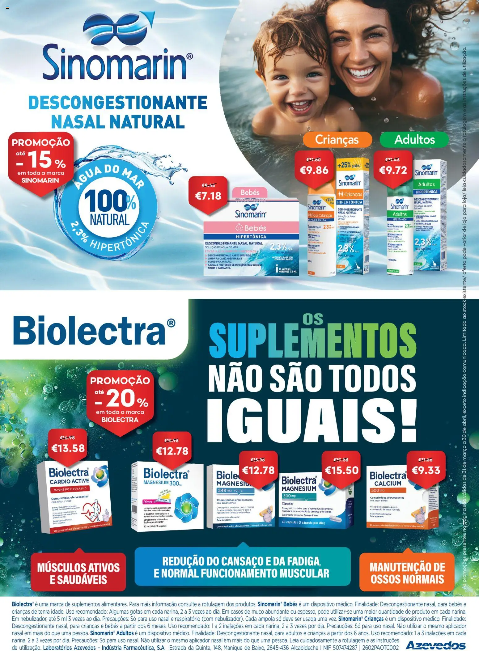 Auchan - Capilares Especial Bebé │ válido de 01.04.2026 | Página: 34 | Produtos: Agua, Nebulizador, Cálcio
