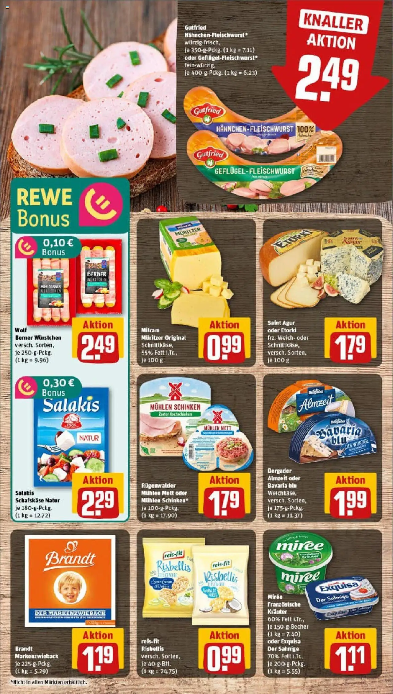 Rewe prospekt Lübeck	 - gültig ab dem 20.07.2025 | Seite: 9 | Produkte: Milram, Salakis, Schinken, Schafskase